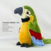 Denash Interactive Talking Parrot Plush Toy, Electric Voice Recording Repeater with Flapping Wings, Green Soft Stuffed Animal for Kids view 3