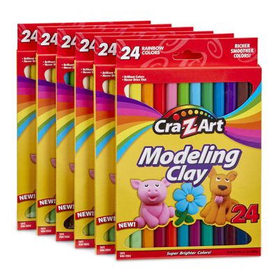 Cra-Z-Art Bulk Modeling Clay - 6 Pack of 24 Count Modeling Clay