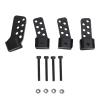 RiToEasysports RC Parts, 4Pcs RC Link Mounts SCX10 II AR44 Rear Axle Upgrade Aluminum Alloy CNC Machined with Multiple Angles Anti Squatc for Axial SCX10 II (Black) view 1