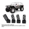 RiToEasysports RC Parts, 4Pcs RC Link Mounts SCX10 II AR44 Rear Axle Upgrade Aluminum Alloy CNC Machined with Multiple Angles Anti Squatc for Axial SCX10 II (Black) view 4