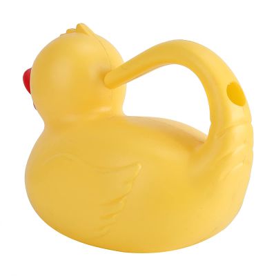 Pssopp Kids Watering Can Plastic Cartoon Blue Dolphin 1200ml Durable Gardening Toy Beach Fun (Duck Yellow)
