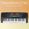 Badafaci 37 Keys Electronic Keyboard, Musical Education Toy for Kids Beginners with Microphone, Portable and Durable for Children Music Learning view 4