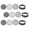 KESYOO Set of 3 Plastic Soil Sieves Gardening Tool Fine Mesh Tray for Sieving in Garden and Growing Supplies for Bonsai and Pots Easy Cleaning and view 1