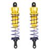 2PCS Aluminium Oil Pressure Spring Rear Shock Absorber, RC Car Upgrade Parts, Adjustable Damping System with High - Quality Springs, for ZD Racing 7358 1/10 RC Car, Red Blue Orange (Golden) view 1