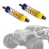 2PCS Aluminium Oil Pressure Spring Rear Shock Absorber, RC Car Upgrade Parts, Adjustable Damping System with High - Quality Springs, for ZD Racing 7358 1/10 RC Car, Red Blue Orange (Golden) view 2