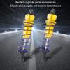 2PCS Aluminium Oil Pressure Spring Rear Shock Absorber, RC Car Upgrade Parts, Adjustable Damping System with High - Quality Springs, for ZD Racing 7358 1/10 RC Car, Red Blue Orange (Golden) view 3