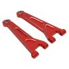 1 Pair RC Car Upper Suspension Arm Aluminum Alloy, RC Car Front Upper Arm for MJX 1/14 14210, Enhanced Stability and Durability, Compatible with MJX 14209 RC Cars, Includes 2 Arms (Red) view 3