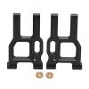 2Pcs Front Swing Arm for LC Racing PTG - 2 1/10 RC Car, Aluminum Alloy RC Front Swing Arm Upgrade, Lightweight Durable Remote Control Car Accessories with Smooth Running Performanc (Black) view 1