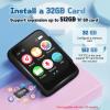 Mini MP3 Player for Kids, Bluetooth 5.3 Speaker, 128GB Expandable Memory, FM Radio, Voice Recorder,Portable Music Player for Travel, No WiFi No Internet Needed, Gifts for Boys Girls,Black view 3
