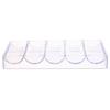 KESYOO Transparent Storage Box for Poker Chips 100 Pcs Acrylic Organizer 5 Compartments for Games Visible and Durable Case for Chips view 1