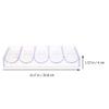 KESYOO Transparent Storage Box for Poker Chips 100 Pcs Acrylic Organizer 5 Compartments for Games Visible and Durable Case for Chips view 2