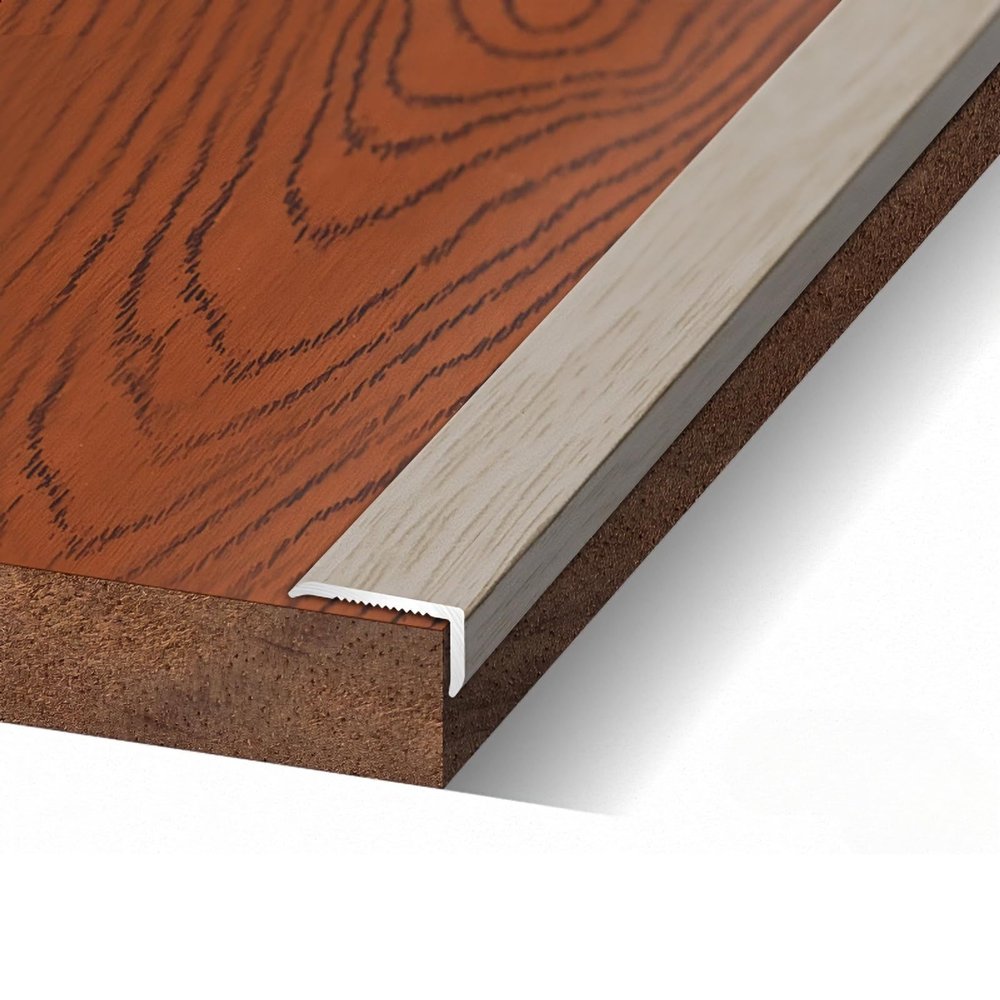 36" Aluminum Wall Corner Protector, 90mm Self Adhesive L-Shaped Corner Trim Molding, Edge Protector for Stair, Table, Furniture, Cabinet, Fireplace and Tile Trim Edging(Hazy Time,W30mm*20mm)