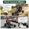HONEY JOY Pedal Go Kart, 4 Wheeler Toddler Ride On Pedal Car Toy, Forward/Backward, Ergonomic Seat, Handbrake, Steering Wheel, Outdoor Off-Road Racing Go Cart for Kids Boys Girls Gift (Army Green) view 3