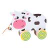 Mqiklt Animal Push and Pull Along Toys, Activity Toys Toys for Children, Kids, Birthday Gift, Cow view 1