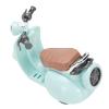 ZJchao Electric Doll Scooter with Music Lights Rotating Doll Scooter Vehicles Toy Desktop Ornament for Kids Playroom Decor ABS Plastic Mini (Blue) view 4