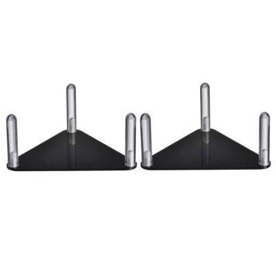 2 Pack High-Clarity Sports Display Cases Sturdy Nonslip Football Stands for Collectors & Enthusiasts Room Decor Clear Football Trophies Holder Rack