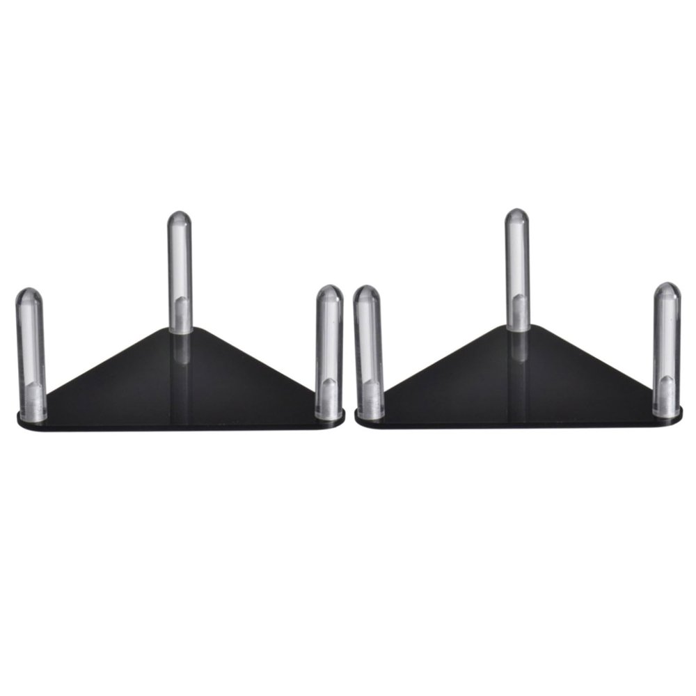 2 Pack High-Clarity Sports Display Cases Sturdy Nonslip Football Stands for Collectors & Enthusiasts Room Decor Clear Football Trophies Holder Rack