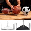 2 Pack High-Clarity Sports Display Cases Sturdy Nonslip Football Stands for Collectors & Enthusiasts Room Decor Clear Football Trophies Holder Rack view 3