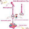 2026 New All-in-Ones Microphone Toy,Kids Microphone with Stand Adjustablewith Adjustable Stand, Colorful Lights, and Echo Effect, for Boys and Girls Christmas Birthday (Pink) view 2