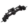 RC Car Front Rear Axle for Axial SCX24 90081 C10 AXl00002 1/24 Remote Control Car Upgraded Part CNC Metal Front and Rear Axle(Black,Front Axle) view 1