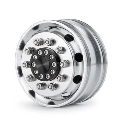 RC Repairs Spare Parts For Tamiya 1/14 Aluminum Alloy Front Wheels Rims Unpowered Hubs RC Car Truck Drag Head Tractor Tires Upgrade Parts(1PCS)