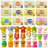 24 Pack Valentines Day Cards with Animal Squishy toys for Kids Classroom,Classroom Exchange Gifts with Squishy Toys for Party Favors,Ideal School Exchange Gift and Class Prizes for Boys Girls view 1