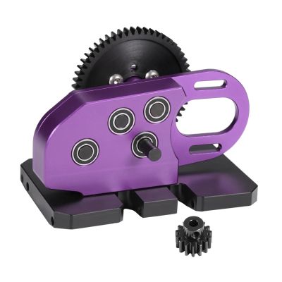 Aluminum Transmission 1/10 RC Crawler Rigs for SCX10 for Capra LCG Chassis confident(Purple Set)