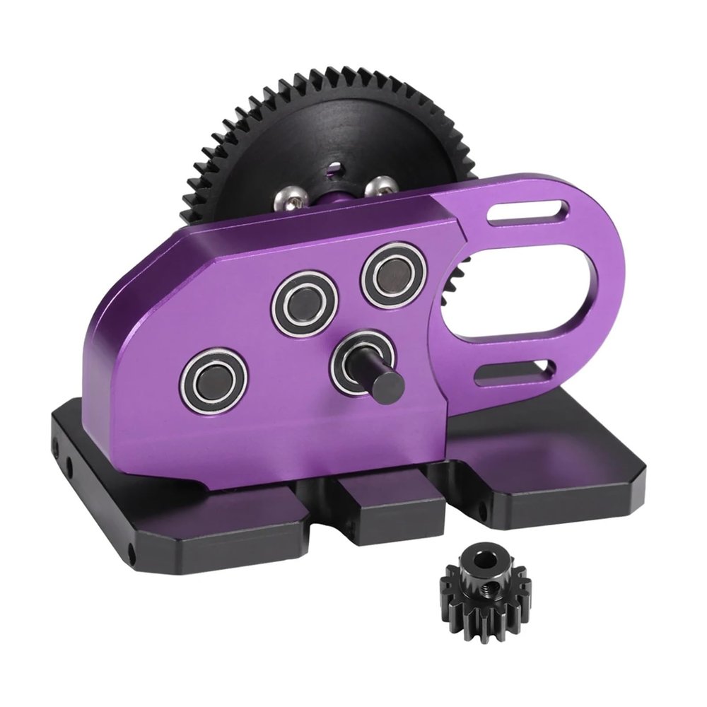 Aluminum Transmission 1/10 RC Crawler Rigs for SCX10 for Capra LCG Chassis confident(Purple Set)