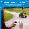12V Kids Ride-on Truck with Parent Remote | 3-Speed Electric Vehicle with Bluetooth Music & LED Lights | Spring Suspension | Ideal Children's Gift view 2