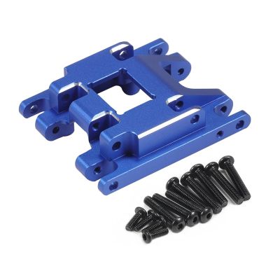 Aliuminum Alloy Gearbox Housing Transmission Set 11T Pinion Skid Plate 1/18 RC Crawler for TRX4M for Defender confident(Blue Skid Plate)