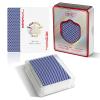 Ben Niu Double Sided Linen Finish Waterproof Plastic Playing Cards with case, Deck for Blackjack, Bridge, Euchre, Pinochle, Hearts & Spades, Casino Poker Cards, Gifts for Poker Players bee Blue view 1