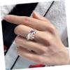 MUSM Cartoon Elephant Mood Rings Thermochromic Color Changing Finger Rings Fun Party Favors Open Hand Design for Festivals view 3