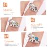MUSM Cartoon Elephant Mood Rings Thermochromic Color Changing Finger Rings Fun Party Favors Open Hand Design for Festivals view 4