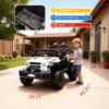 12V Ride on TruckKids Electric Car with Parent Remote Control| Features 3 Speeds Up to 6MPH, 2 * 550w Moto, Safty BeltSpring Suspension, LED Lights, Music for Children Aged 2-8 Years(White) view 3