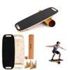 Balance Board trainer for Adults Kids,core trainer made of wood/Less Plastic.8 Modes Wobble Board Snowboard Trainer & Physical Therapy - 18"Roller and 3.2'' Ball Included view 1