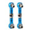 Hemoton 2Pcs Adjustable 43Mm Actuator Link Tie Rod Steering Rod for Rc Car Blue Linkage Pull Set Compatible with Remote Control Vehicles view 1