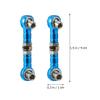Hemoton 2Pcs Adjustable 43Mm Actuator Link Tie Rod Steering Rod for Rc Car Blue Linkage Pull Set Compatible with Remote Control Vehicles view 2