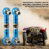 Hemoton 2Pcs Adjustable 43Mm Actuator Link Tie Rod Steering Rod for Rc Car Blue Linkage Pull Set Compatible with Remote Control Vehicles view 3
