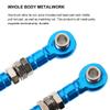 Hemoton 2Pcs Adjustable 43Mm Actuator Link Tie Rod Steering Rod for Rc Car Blue Linkage Pull Set Compatible with Remote Control Vehicles view 4