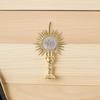 Abaodam 10Pcs Gold Communion Cake Toppers Religious Party Supplies Baptism Cupcake Picks Christian Christening Decorations for Holy Communion and Confirmation Celebrations view 4