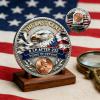 2025 New Final Cent Tribute Coin, Final Cent Memorial Coin 1909-2025 - Nostalgic Commemorative Token, American Eagle Design with Flag, Gift for History & Coins Enthusiasts (1PCS) view 3