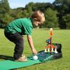 2-in-1 Electric Golf Putting Game, Indoor Mini Golf Set with Rotating & Stationary Hole, Automatic Ball Return, Practice Mat & Putter for Kids Adults, Family Tabletop Toy view 3
