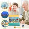 Uanqfegy Educational Baby Aquarium Toy with Light & Music, Magnetic Fishing Set with 4 Fish, 2 Rods & Net for Kids view 3