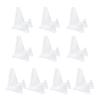 Abaodam 10Pcs Plastic Coin Display Rack and Medal Easel Stand for Collectors, Small Square and Round Storage Holder, Suitable for Coin Collection Display and Organization view 1