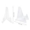 Abaodam 10Pcs Plastic Coin Display Rack and Medal Easel Stand for Collectors, Small Square and Round Storage Holder, Suitable for Coin Collection Display and Organization view 2