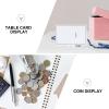 Abaodam 10Pcs Plastic Coin Display Rack and Medal Easel Stand for Collectors, Small Square and Round Storage Holder, Suitable for Coin Collection Display and Organization view 3