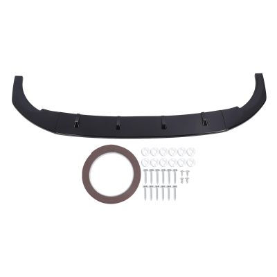 Front Bumper Lip Spoiler, Glossy Black ABS Splitter Kit for 8 MK8 R 2020-2024, Enhanced Aerodynamics, Stylish Design - Aggressive Sport Look, Durable Material, Easy