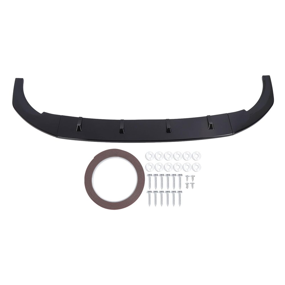 Front Bumper Lip Spoiler, Glossy Black ABS Splitter Kit for 8 MK8 R 2020-2024, Enhanced Aerodynamics, Stylish Design - Aggressive Sport Look, Durable Material, Easy