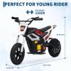 24V Electric Dirt Bike for Kids, 350w Mini Electric Motorcycle with 12" Fat Tires, Up to 14 MPH Speed, 130 Lbs Weight Capacity, Grip Throttle, Kids Off-Road Dirt Bike view 2