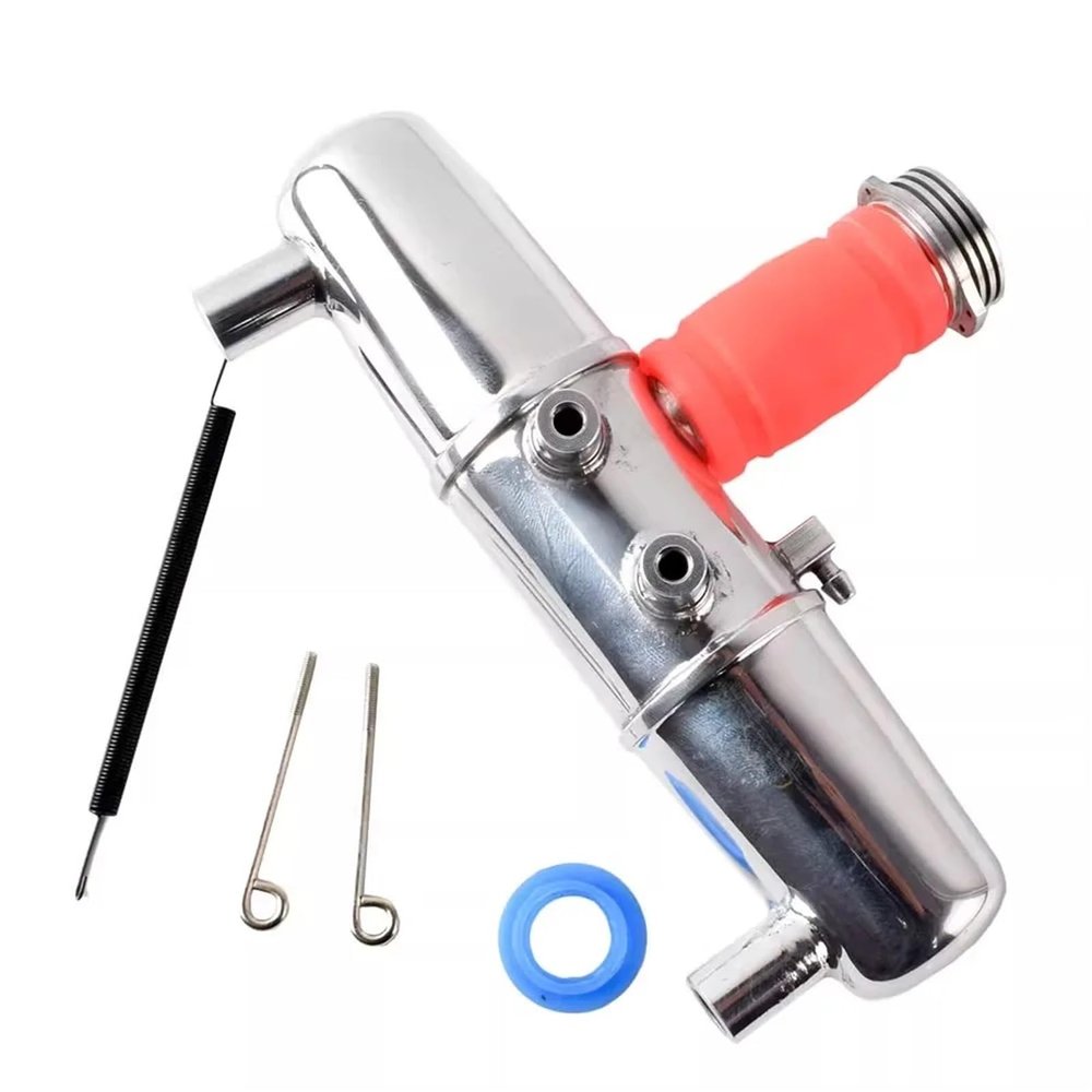 For HPI For Nitro For Savage 4.6 5.9 1/8 Petrol Car Rear Row Double Outlet Exhaust Pipe Suitable RC Upgrade Parts Accessories Models